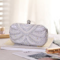 Elegant Pearl-Embellished Clutch Evening Bag for Weddings & Parties (MAC278)
