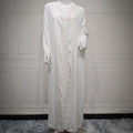 Elegant Prayer Dress with Floral Lace Detail (MOA285)