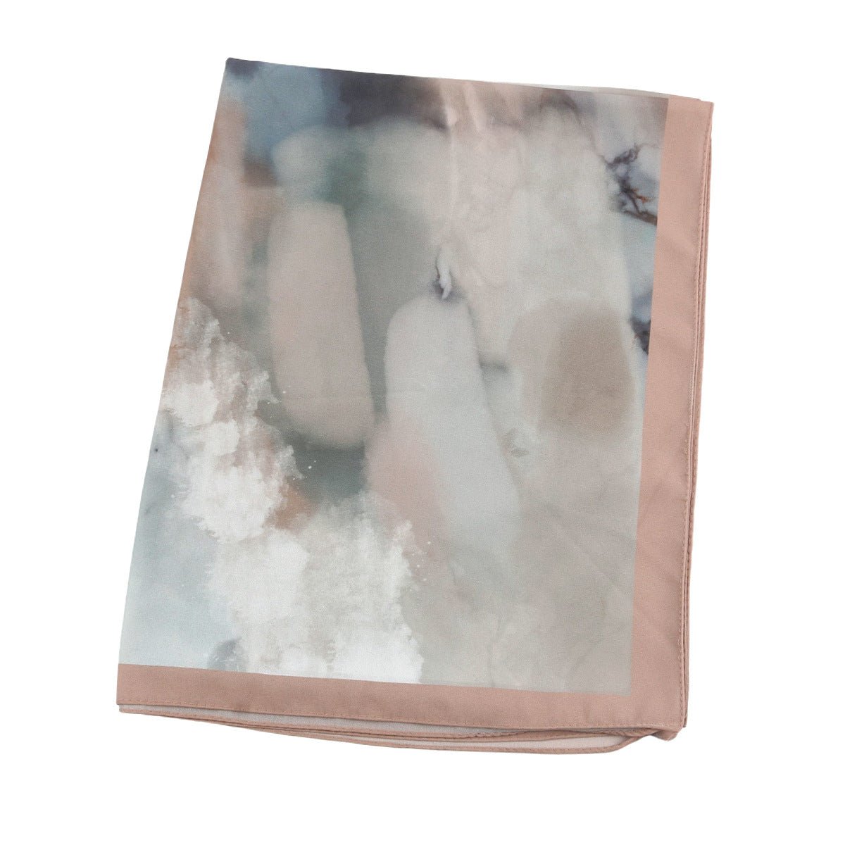 Elegant Printed Chiffon Hijab Scarf Bohemian Style Breathable Sun Protection Wrap (MH136)
