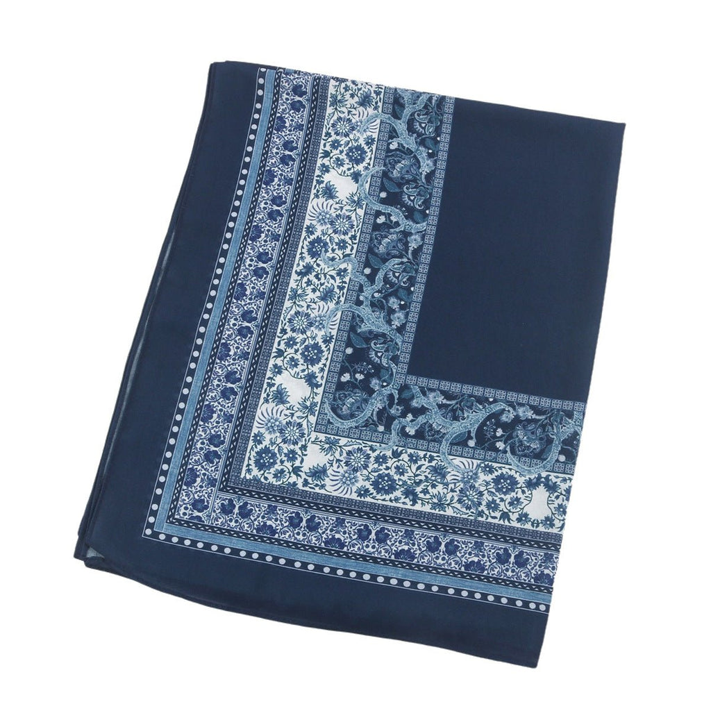 Elegant Printed Chiffon Hijab Scarf Bohemian Style Breathable Sun Protection Wrap (MH136)