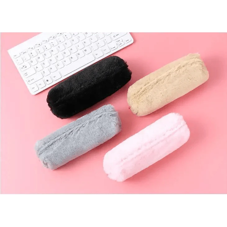 Soft Pencil Pouch For Student Durable Plush Stuffed Accessory Pencil Case For School