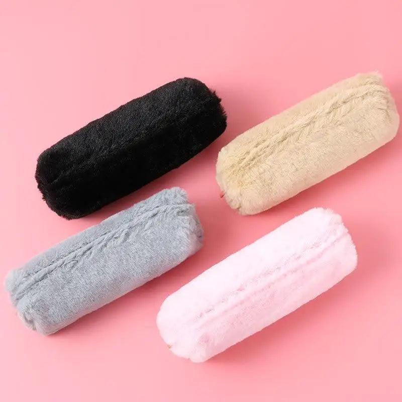 Soft Pencil Pouch For Student Durable Plush Stuffed Accessory Pencil Case For School