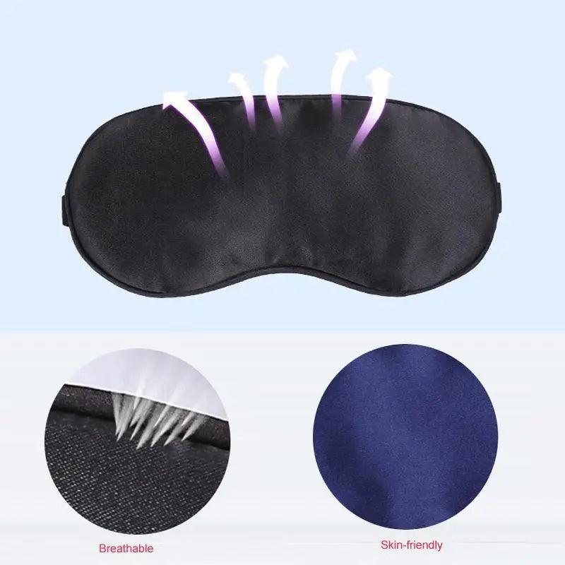 Elegant Soft Silk Eye Cover Sleeping Eye Mask Elastic Women Eye Patch Comfortable Super-Smooth Eye Mask For Sleep