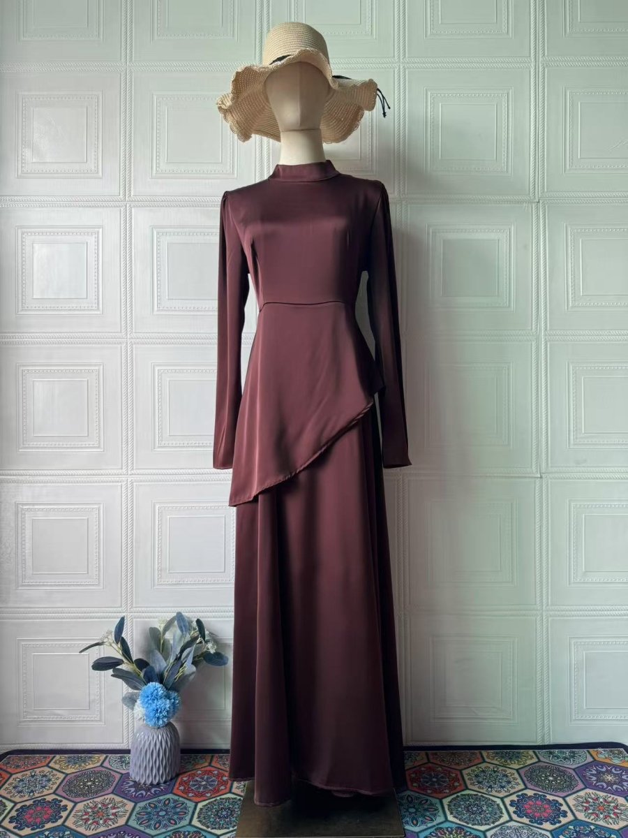 Exotic Long-Sleeve Maxi Dress Abaya (MA216)