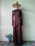 Exotic Long-Sleeve Maxi Dress Abaya (MA216)