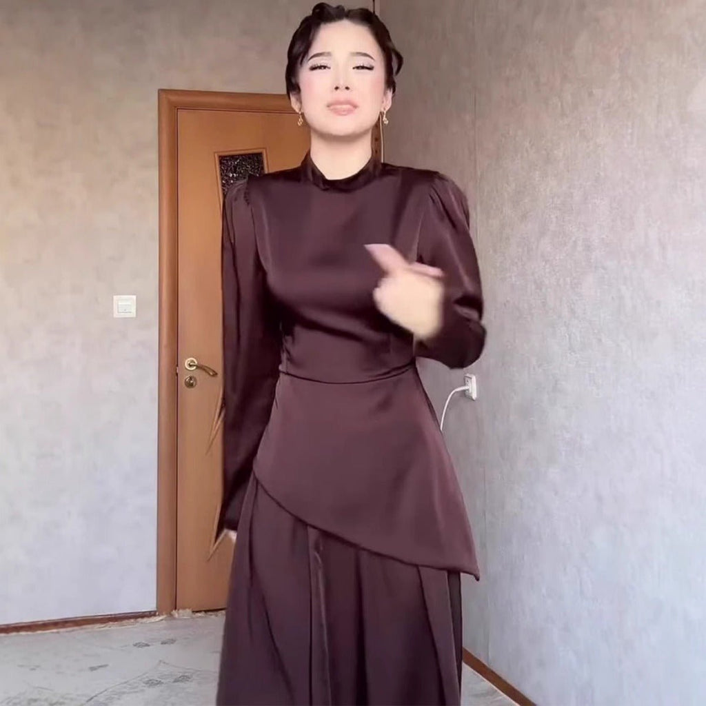Exotic Long-Sleeve Maxi Dress Abaya (MA216)