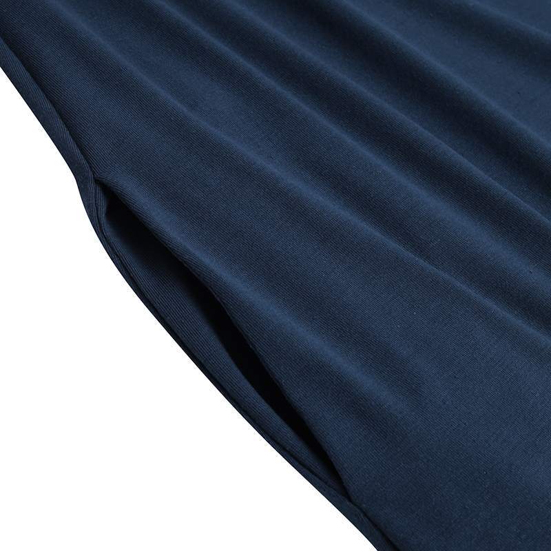 Elegant V-Neck Long Sleeve Maxi Dress | Loose Fit Dress with Hidden Pockets(MA314)