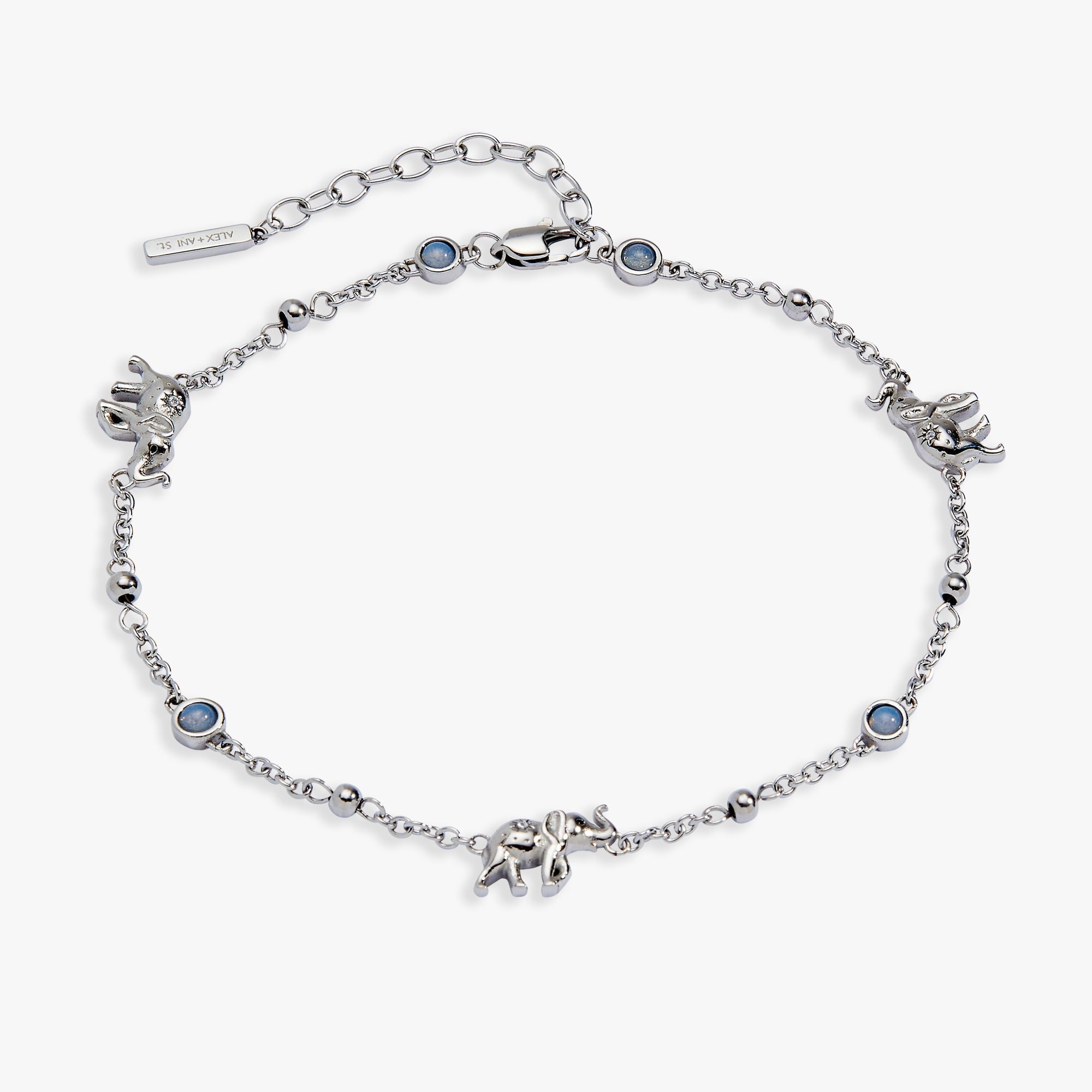 Elephant Inline Charm Anklet