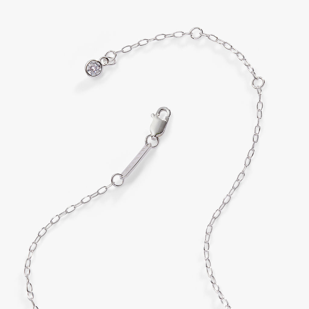 Initial S Precious Elongated Necklace