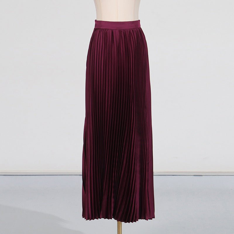 Embroidered Blazer & Pleated Skirt Set(MS214)