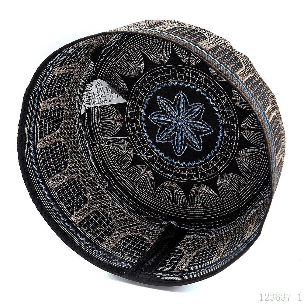 Embroidered Kufi Prayer Cap(MR088)