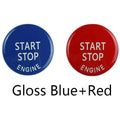 Engine START STOP Sports Engine Start Stop Button Cover Keyless Go Ignition Sticker Start Stop Engine Button Switch Cover Button Accessories Key Decor for Car Replace Cover