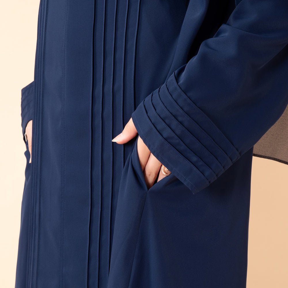 Serene Pleated Georgette Abaya Loose Full-Length Modest Style (MA254)