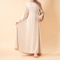Serene Pleated Georgette Abaya Loose Full-Length Modest Style (MA254)