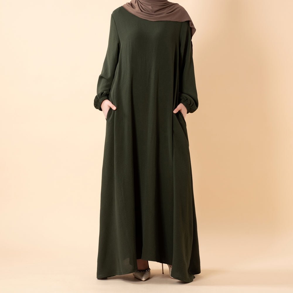 Essential Flow Crepe Maxi Dress with Pockets (MA385)