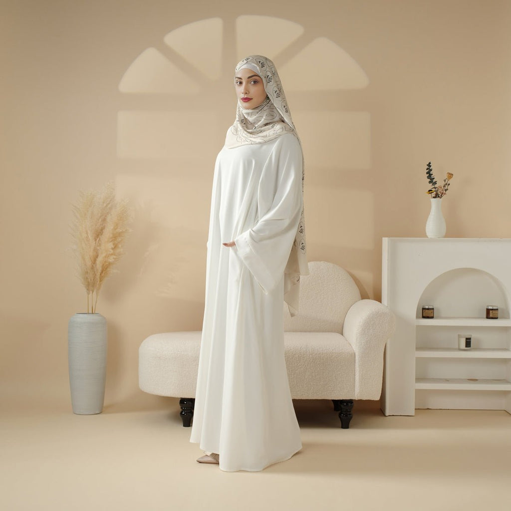 Essential Premium Loose Fit Abaya 2-Piece Set with Versatile Pockets (MA120)