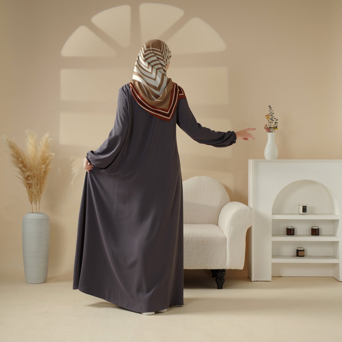 Essential Premium Versatile Pockets Umbrella Cut Abaya (MA113)