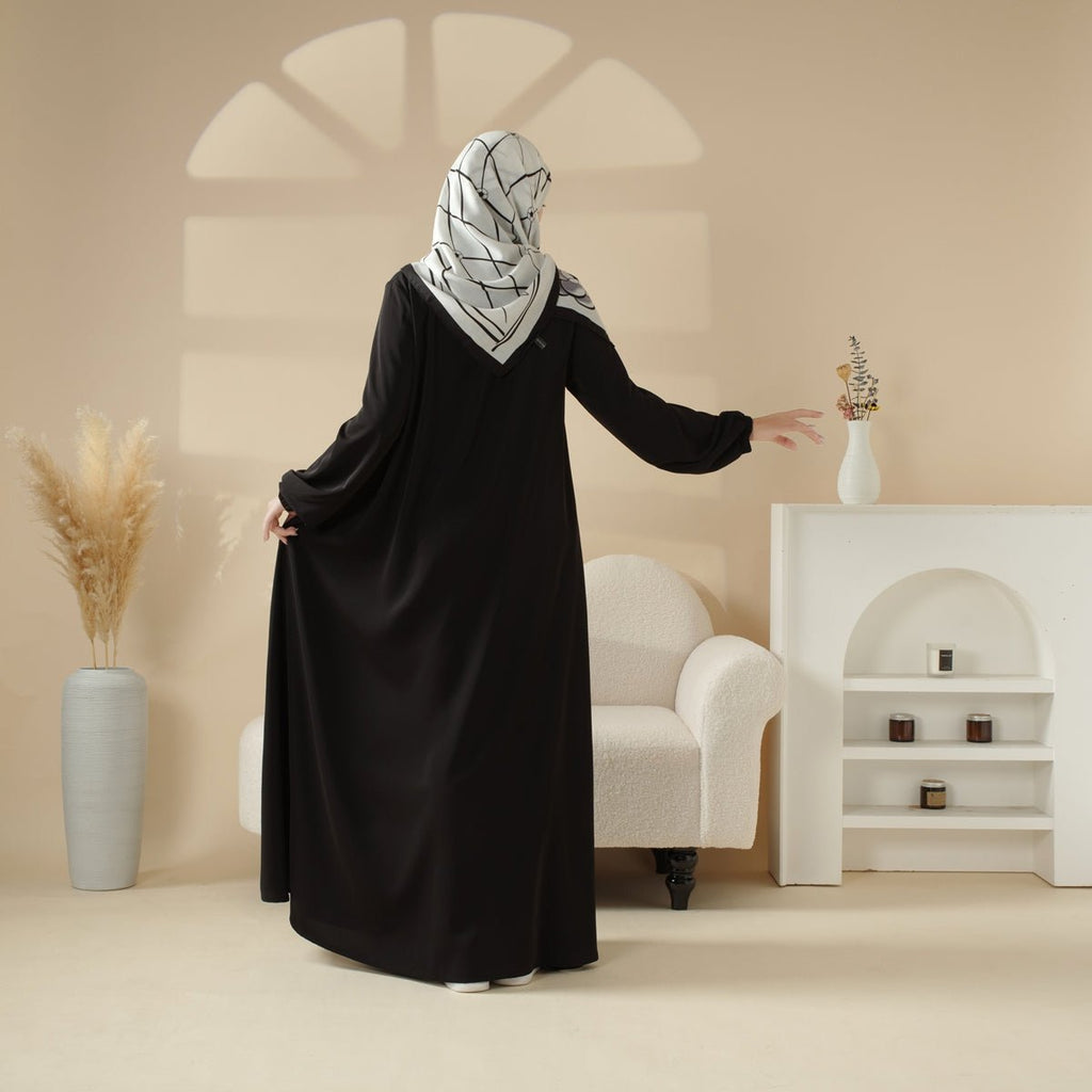 Essential Premium Versatile Pockets Umbrella Cut Abaya (MA113)