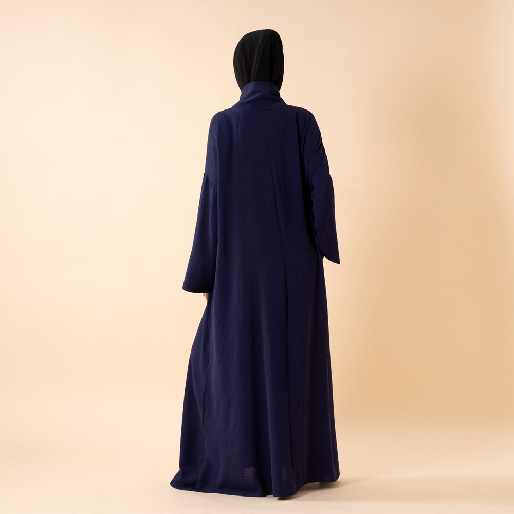 Everyday Crepe Turtleneck Abaya – Relaxed Fit for All Seasons (MA384)