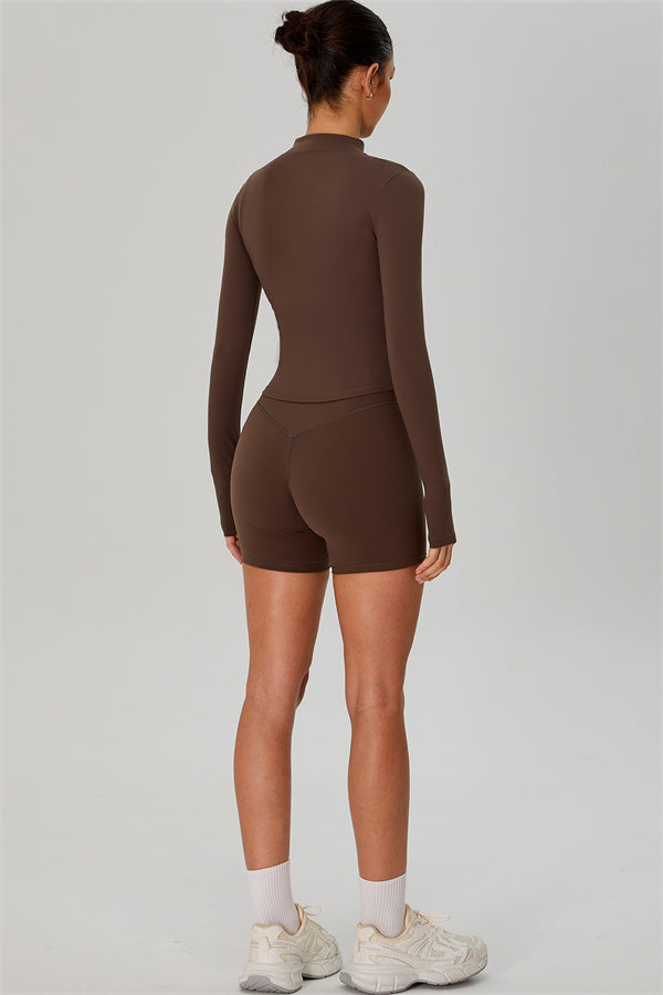 The Jewel Zip Jacket Shorts 2-Piece Set
