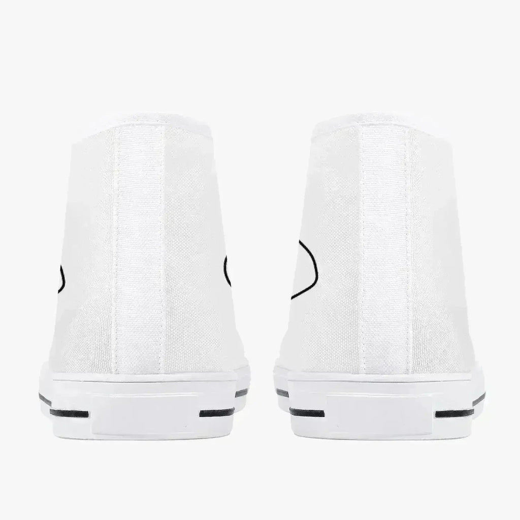Jacki Easlick Lux Egg Classic High-Top Canvas Sneakers - White/Black