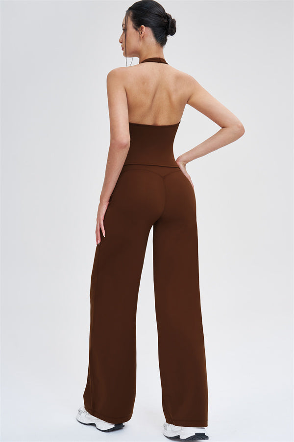 The Stride Crop Top Straight Leg Pants 2-Piece Set