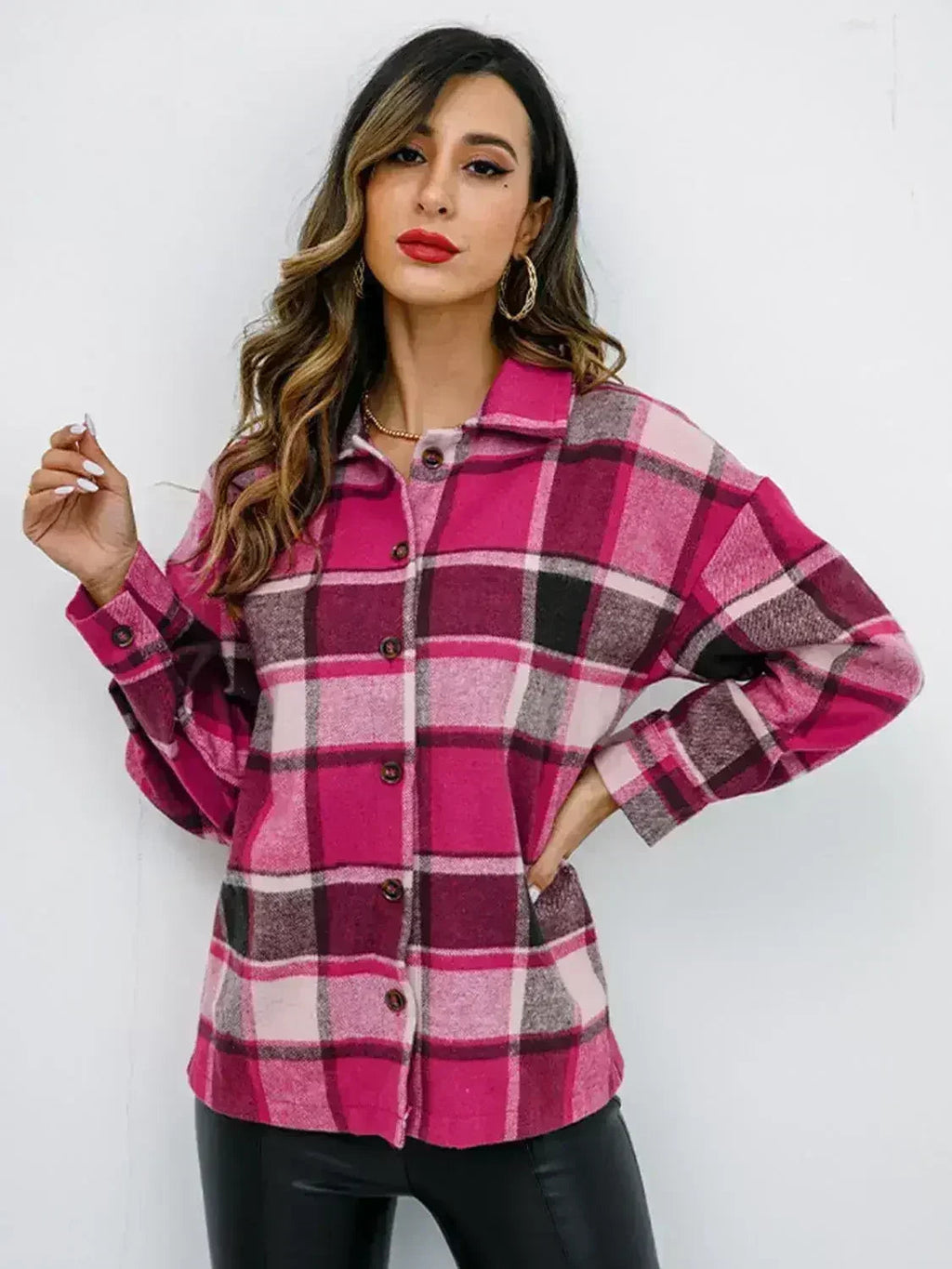 Pumpkin Spice Button-Down Jacket
