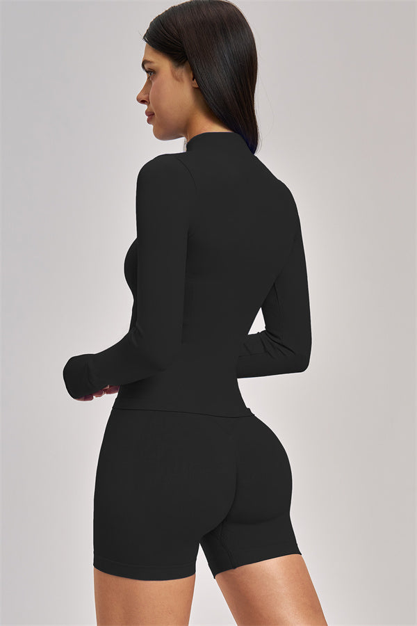 The Vision Jacket Sports Bra Shorts 3-Piece Set