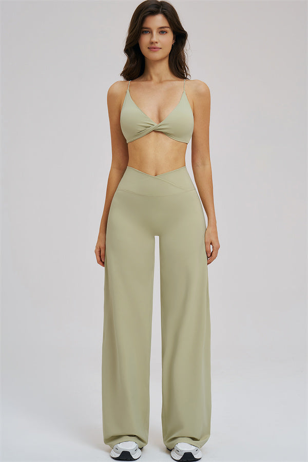 The Mosaic Sports Bra Straight Leg Pants 2-Piece Set