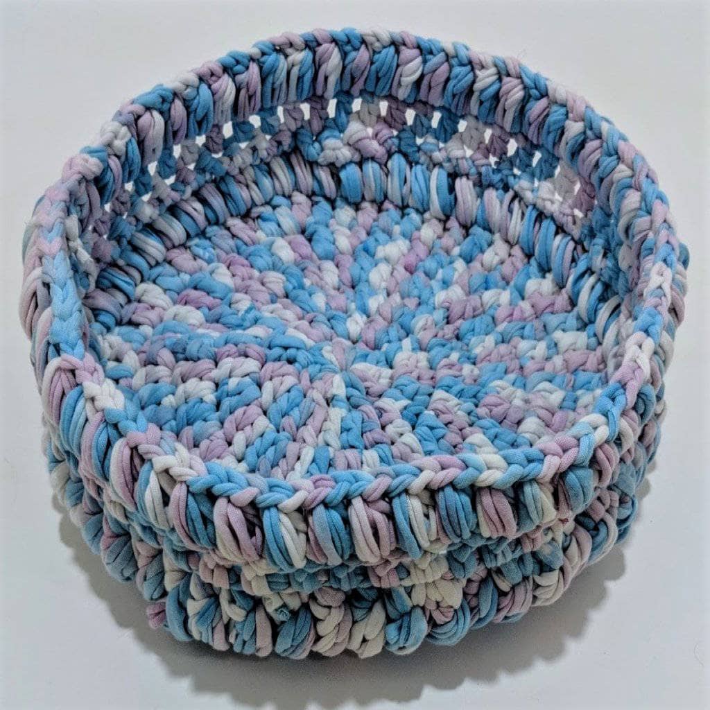 Cotton Candy Basket Crochet Pattern