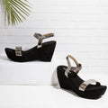 Aurora - Black Wedges