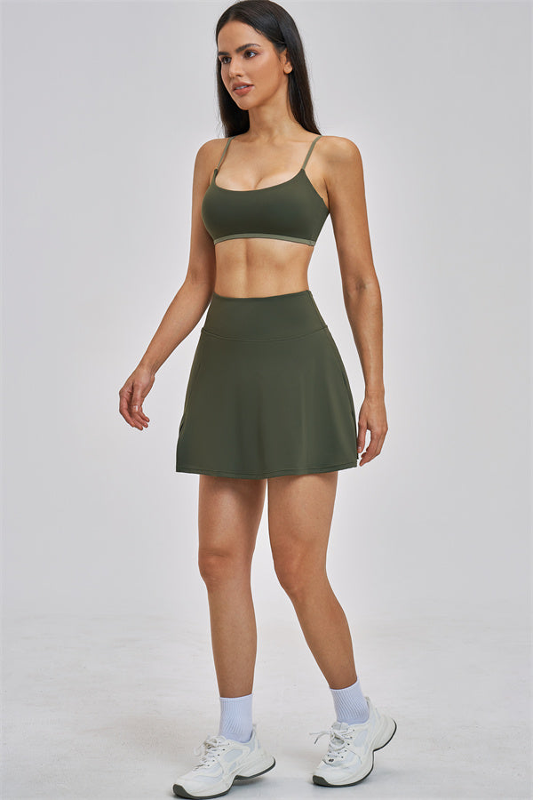 The Seraphine Sports Bra Skirt 2-Piece Set