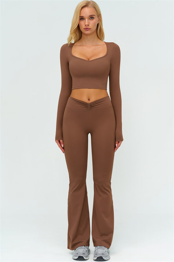 The Lushness Long Sleeve Crop top