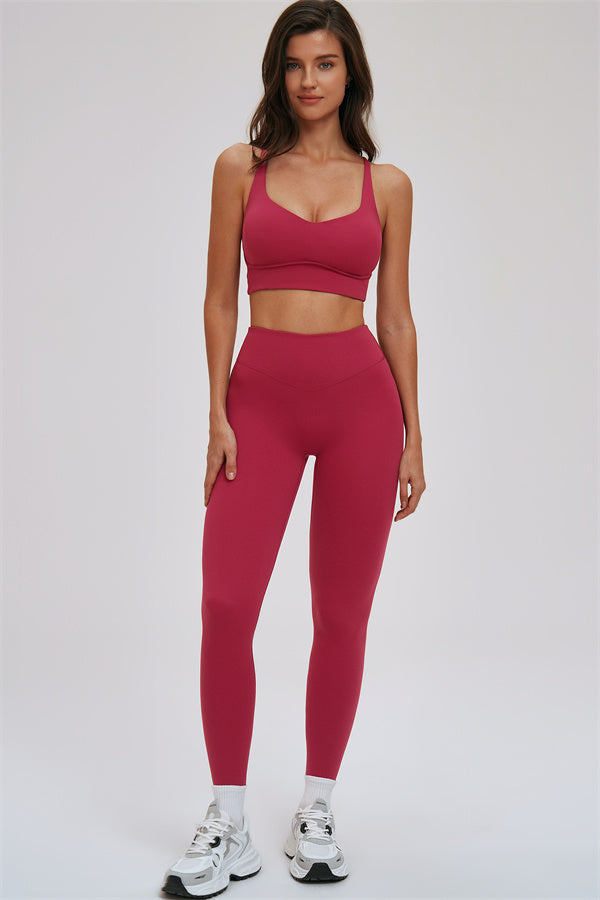 The Kinetic Cross Back Sports Bra Leggings 2-Piece Set