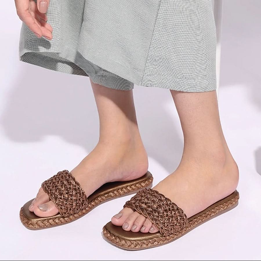 Lyra - Bronze Slip-Ons