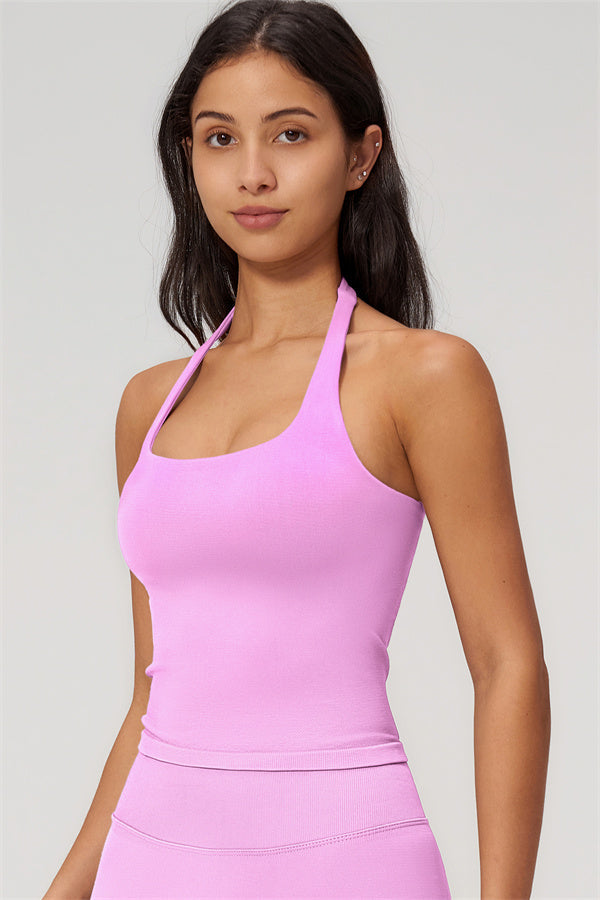 The Empower Halter Crop Top Leggings 2-Piece Set