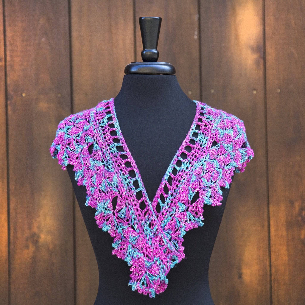 Fan Shell Shawlette Knit and Crochet Pattern