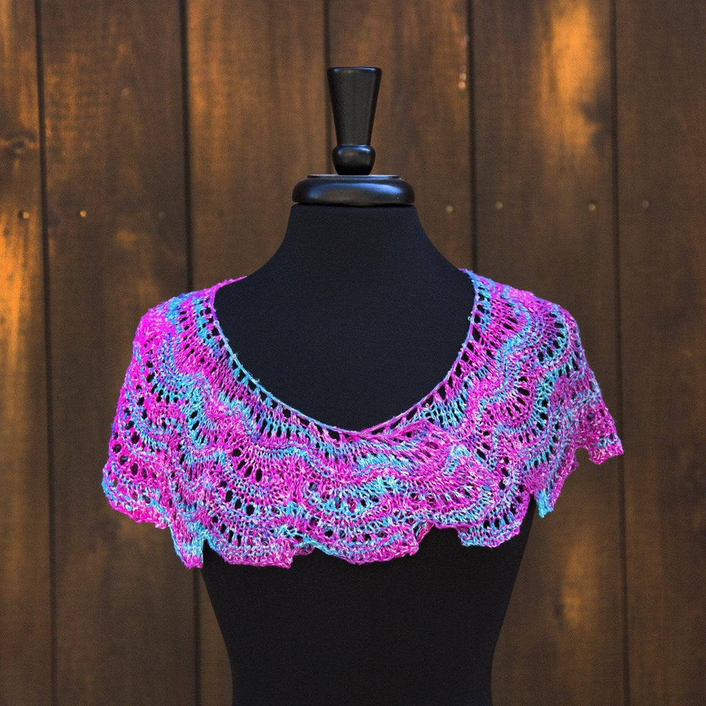 Fan Shell Shawlette Knit and Crochet Pattern