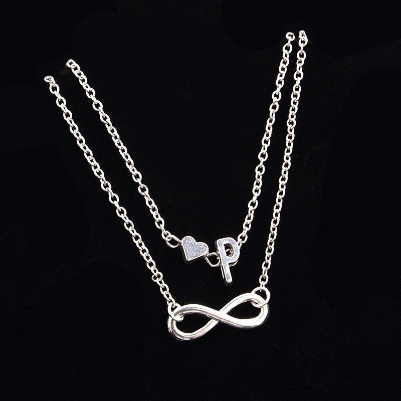 Fashion Bracelets Silver Color Geometric Infinity Symbol Letters Sterling Silver Adjustable Mother's Day Jewelry Gift Birthday Valentine’s Day Gifts For Women Mom Wife Girls