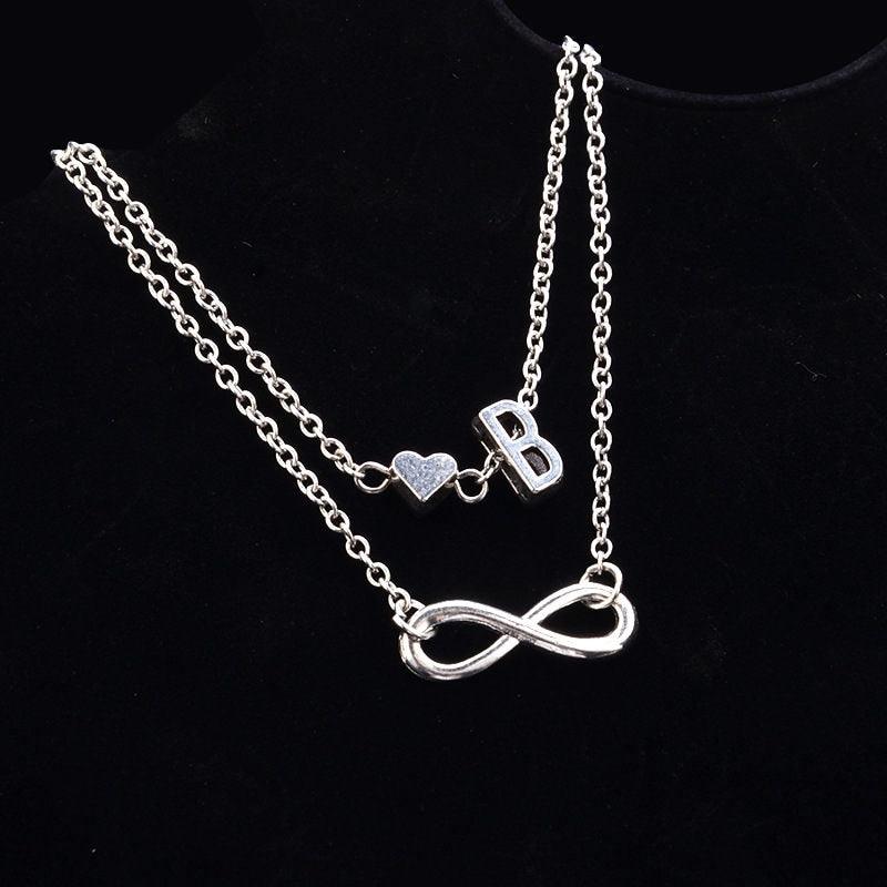 Fashion Bracelets Silver Color Geometric Infinity Symbol Letters Sterling Silver Adjustable Mother's Day Jewelry Gift Birthday Valentine’s Day Gifts For Women Mom Wife Girls