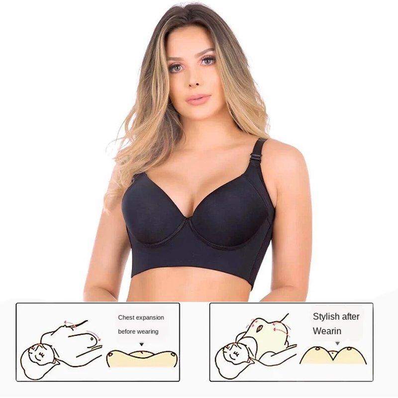 🎉Fashion Deep Cup Bra 🔥 Bra with shapewear incorporated