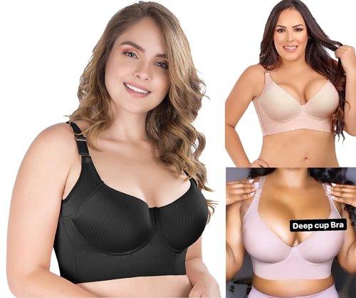 🎉Fashion Deep Cup Bra 🔥 Bra with shapewear incorporated