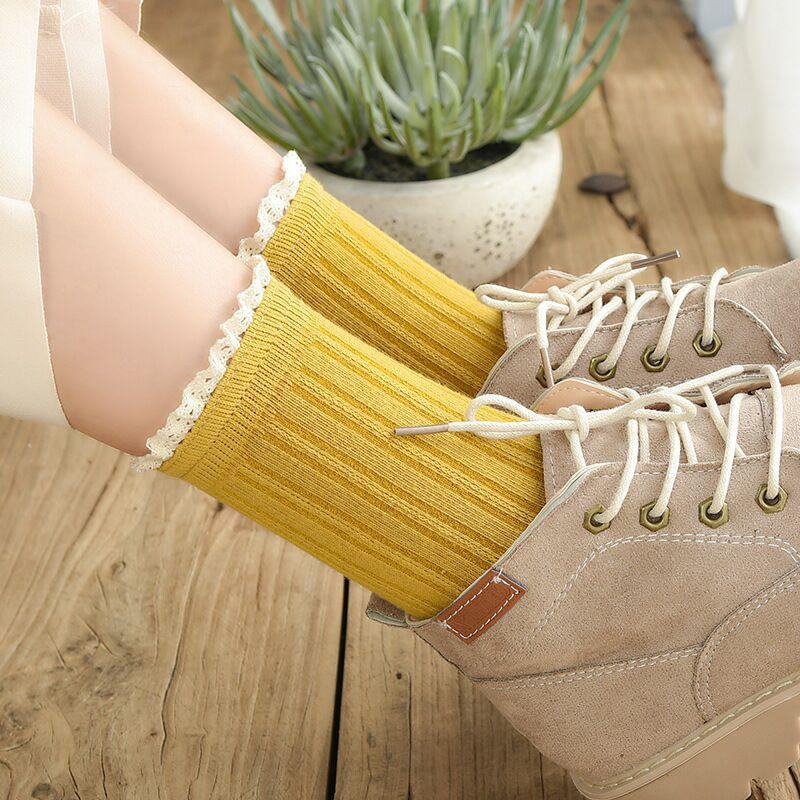 Fashion Lace Ruffled Soft Cotton Female Sock Spring And Summer Cute Socks Sweet Princess Girls Comfortable Breathable Cute Socks For Women