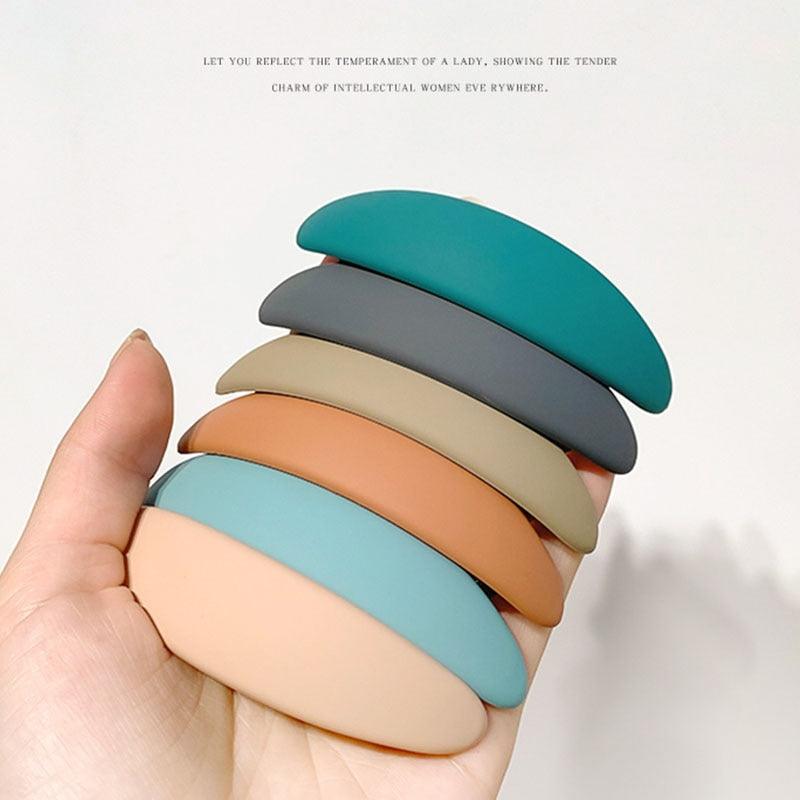 Fashion Matte Geometric Hair Clip Elegant Women Barrettes Hairpins Ponytail Holder Hairgrips Headwear Gorgeous Hair Accessories For Women