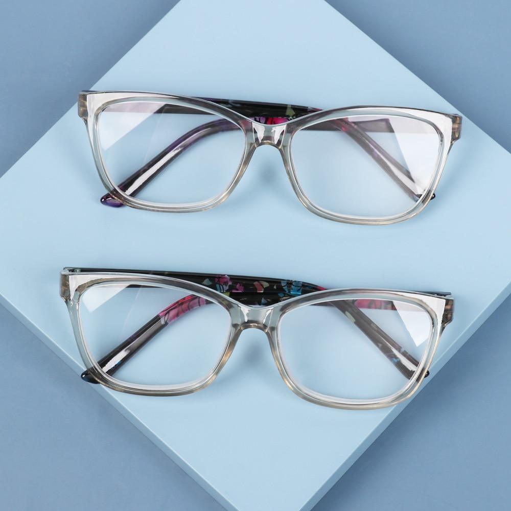 Fashion Reading Eyeglasses Men Women High Definition Transparent Optical Eyewear Anti Blue Eye Protection Eyeglasses Transparent Optical Eyewear With Diopter +1.0~+ 4.0