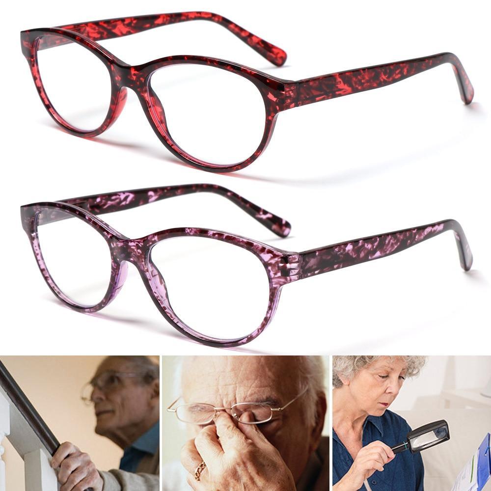 Fashion Reading Eyeglasses Men Women High Definition Transparent Optical Eyewear Anti Blue Eye Protection Eyeglasses Transparent Optical Eyewear With Diopter +1.0~+ 4.0