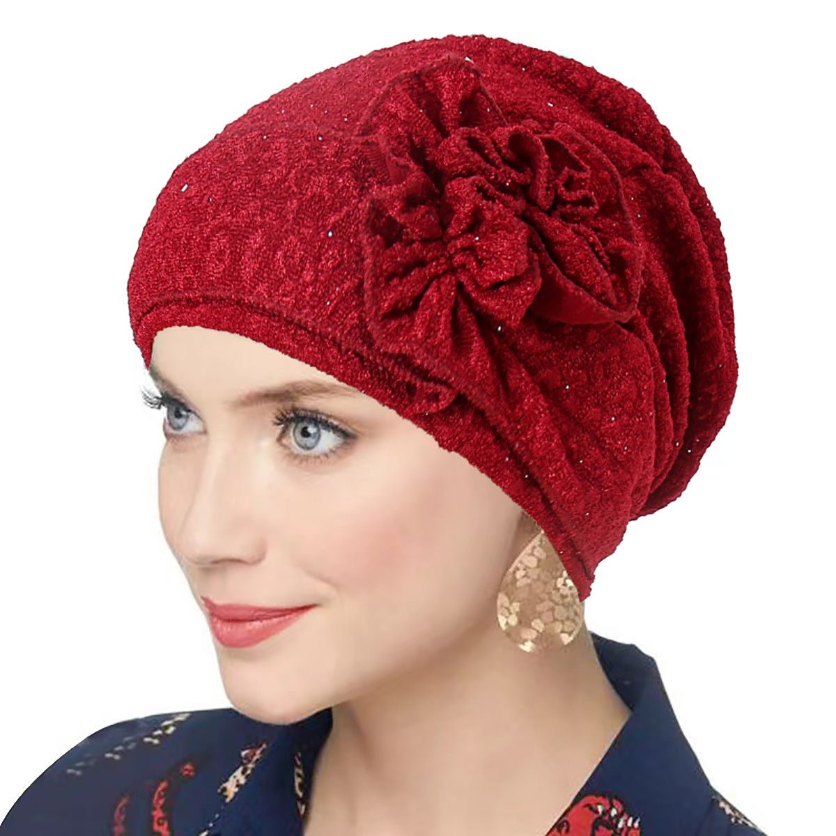 Fashion Women Solid Rose Flower Stretch Underscarf（MH112）