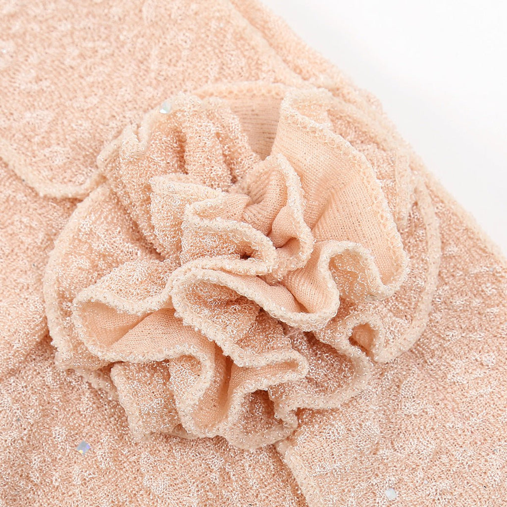 Fashion Women Solid Rose Flower Stretch Underscarf（MH112）