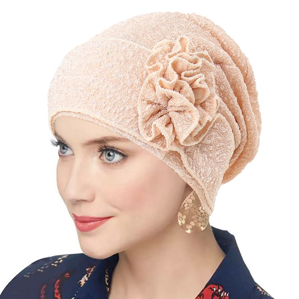 Fashion Women Solid Rose Flower Stretch Underscarf（MH112）