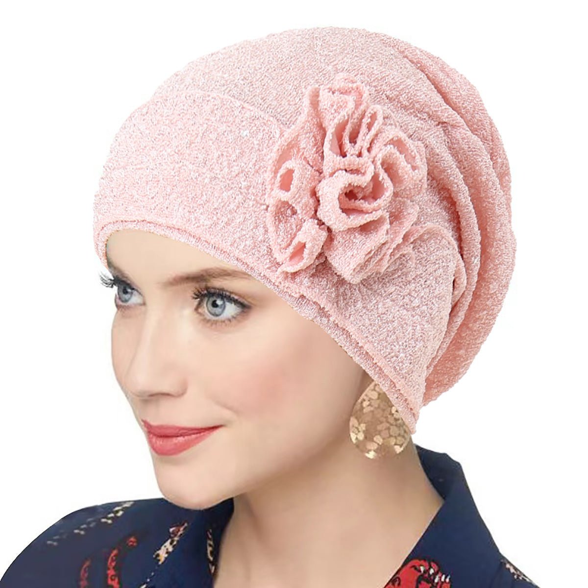 Fashion Women Solid Rose Flower Stretch Underscarf（MH112）